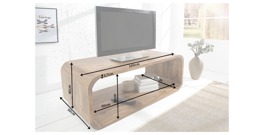 Table basse CURVENA en meuble TV dimensions