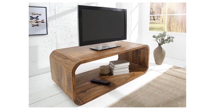 Table basse CURVENA en meuble TV