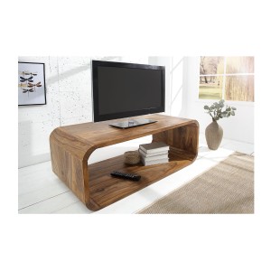Table basse CURVENA en meuble TV