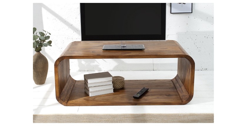 Table basse CURVENA en meuble TV vue de face