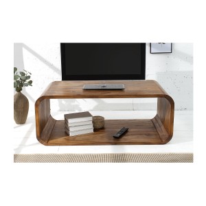 Table basse CURVENA en meuble TV vue de face