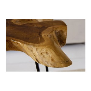 Zoom sur la tranche de la table basse RIVET 60cm