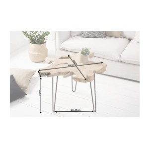 Table basse RIVET 60cm dimensions
