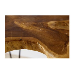Zoom sur le plateau de la table basse RIVET 60cm