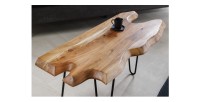 Table basse RIVET 100cm vue de haut
