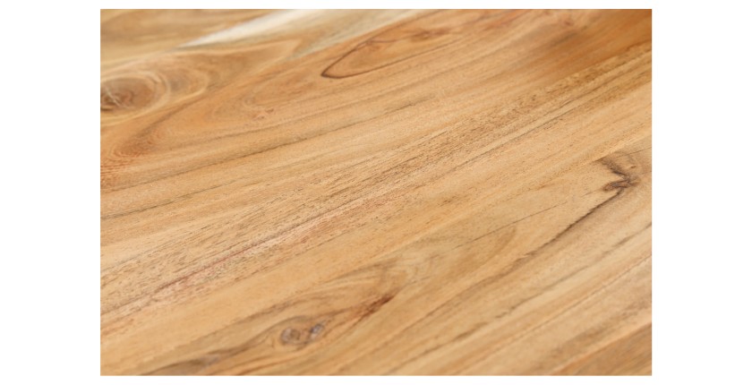 Zoom sur la matière du plateau de la table basse RIVET 100cm