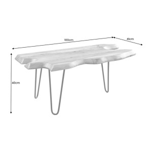 Table basse RIVET 100cm dimensions