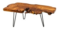 Table basse RIVET en bois de Teck 100cm