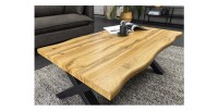 Table basse RIVET 90cm en bois vue rapprochée