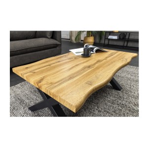 Table basse RIVET 90cm en bois vue rapprochée