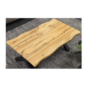 Table basse RIVET 90cm en bois vue de haut