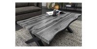 Table basse RIVET grise 90cm vue rapprochée