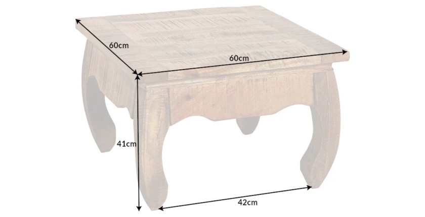 Table basse LUNARA dimensions