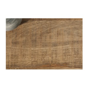 Table basse LODEN 100 cm en bois massif de manguier avec rangements et métal noir – style industriel