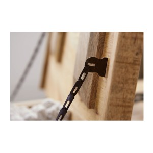Table basse carrée LODEN 70 cm en bois massif de manguier avec coffre et 4 tiroirs – style industriel