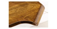 Zoom sur la texture du plateau de la table basse NERA 100cm en bois de Sheesham