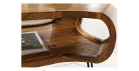 Zoom sur la niche de la table basse NERA 100cm en bois de Sheesham