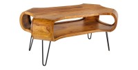 Table basse NERA 100cm en bois de Sheesham