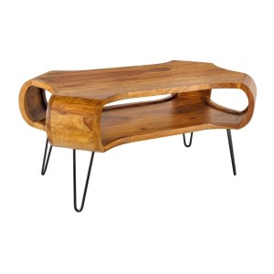 Table basse NERA 100cm en bois de Sheesham