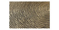 Zoom sur l'un des plateaux des tables basses gigognes NERA dorées