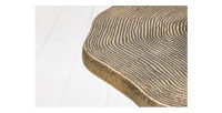 Zoom sur l'un des bords des tables basses gigognes NERA dorées