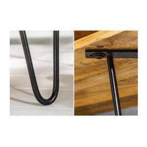 Zoom sur les détails de la table basse SILVA 100cm