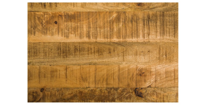 Zoom sur le plateau de la table basse SILVA 100cm