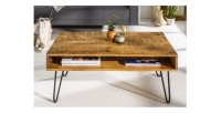 Table basse SILVA 100cm vue de face