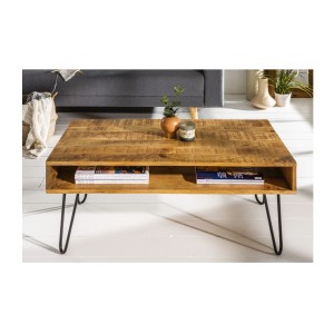 Table basse SILVA 100cm vue de face