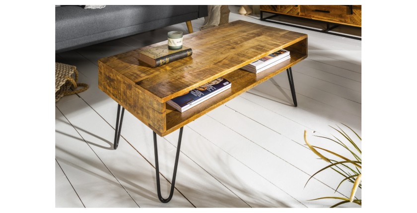 Table basse SILVA 100cm mise en situation