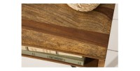 Zoom sur la texture du plateau de la table basse SILVA 60cm
