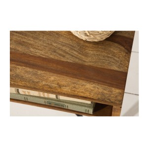Zoom sur la texture du plateau de la table basse SILVA 60cm
