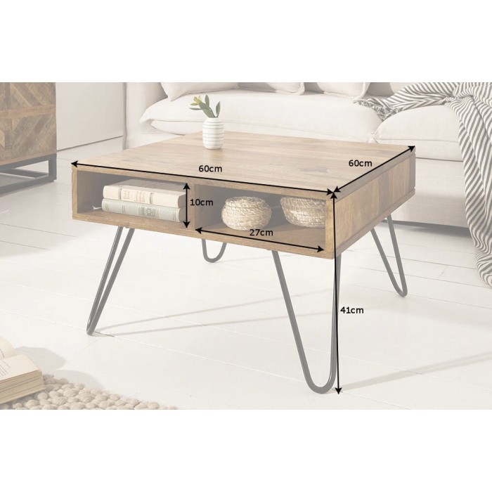 Table basse SILVA 60cm dimensions