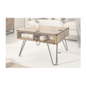 Table basse SILVA 60cm dimensions