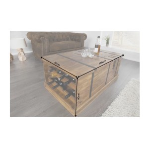 Table basse TRESORO 100cm dimensions