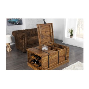 Table basse TRESORO 100cm ouverte