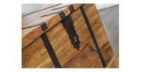 Zoom sur les éléments décoratifs de la table basse TRESORO 100cm