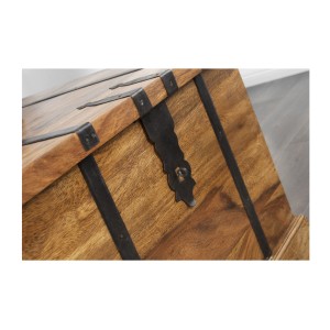 Zoom sur les éléments décoratifs de la table basse TRESORO 100cm