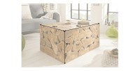 Table basse TEKORA 90cm en bois de teck dimensions