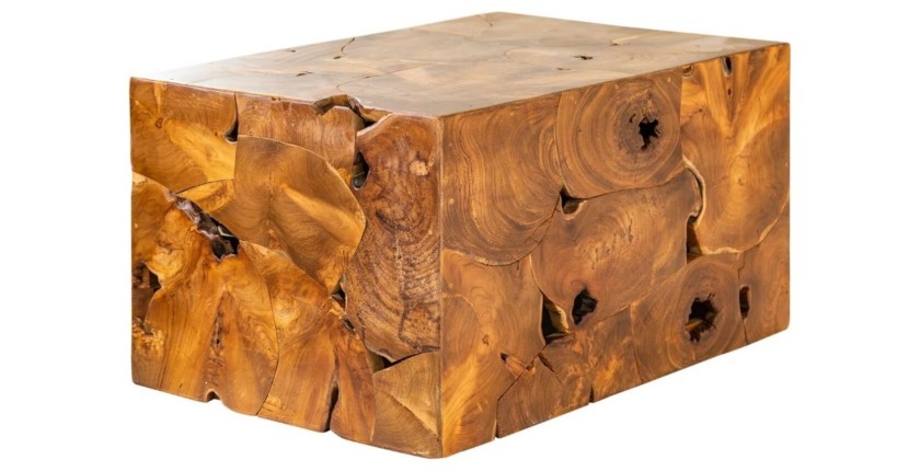 Table basse TEKORA 90cm en bois de teck