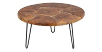 Table basse LOVARK 70cm en bois de Teck