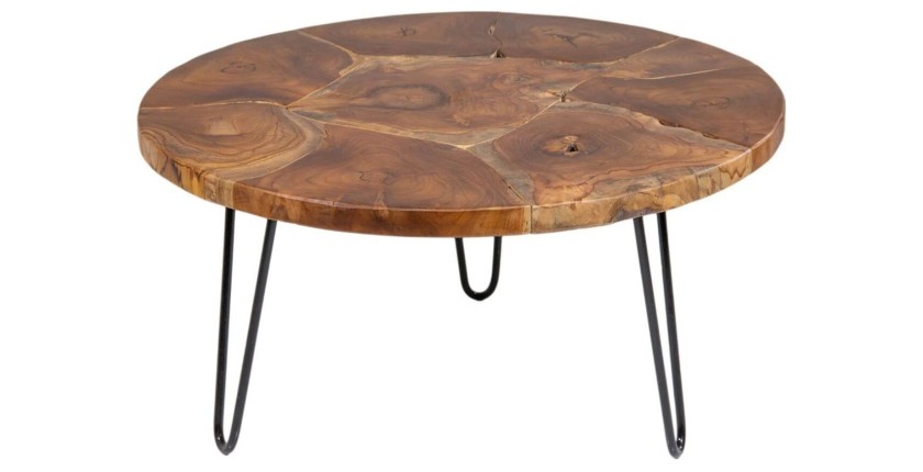 Table basse LOVARK 70cm en bois de Teck