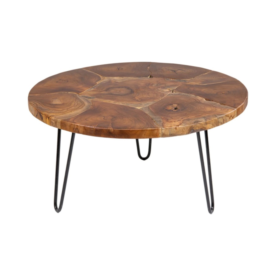 Table basse LOVARK 70cm en bois de Teck