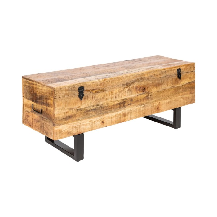 Table basse ou banc MERAX 115cm en bois de manguier