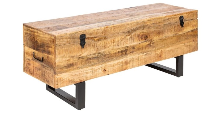 Table basse ou banc MERAX 115cm en bois de manguier