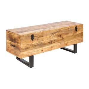 Table basse ou banc MERAX 115cm en bois de manguier