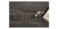 Zoom sur le plateau de la table basse ou banc coffre MERAX 115cm grise
