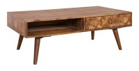 Table basse SCANI 100cm en bois de Sheesham
