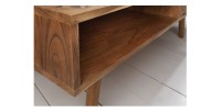 Zoom sur la niche de la table basse SCANI 100cm en bois d'acacia