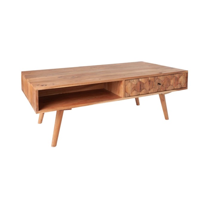 Table basse SCANI 100cm en bois d'acacia